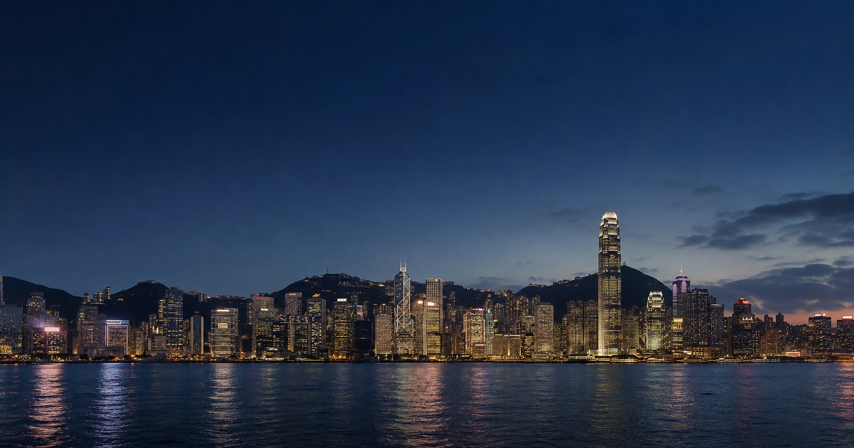 Hong Kong Victoria Harbour skyline